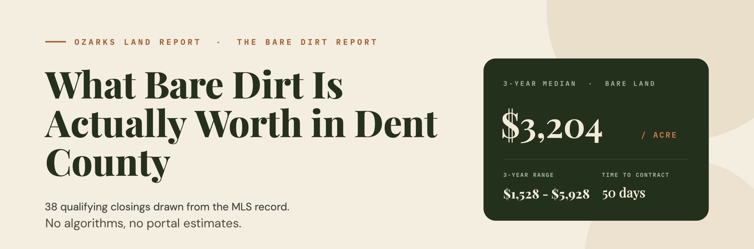 Dent County Bare Dirt Report